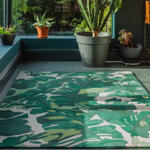 Matrix Rug 120x170cm 73 Palm Green Rug - image 1