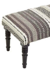 Cefena Grey And White Bench - thumbnail 6