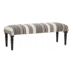 Cefena Grey And White Bench - thumbnail 1