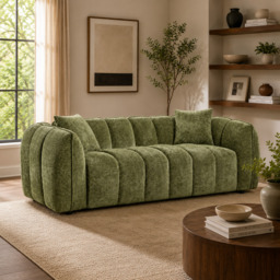 Venice Sofa Olive 3 Seater - thumbnail 1