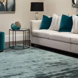 Katherine Carnaby Chrome 240x340cm Petrol Rug Rug - thumbnail 1