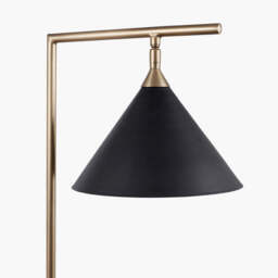 Zeta Matt Black and Antique Brass Floor Lamp - thumbnail 4