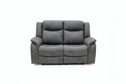 Leon Grey Tech Fabric 2 Seater Electric Reclining Sofa USB/C Charging Ports - thumbnail 2