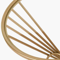 Liberty Glass and Gold Metal Small Side Table - thumbnail 3