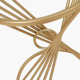 Liberty Glass and Gold Metal Small Side Table - thumbnail 4