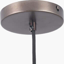 Lenox Conical Ribbed Glass with Antique Bronze Fitting Elec Pendant - thumbnail 4