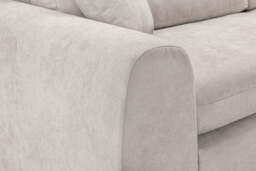 Winnie Cinema Lounge Sofa And Footstool In Beige Boucle Fabric - thumbnail 4