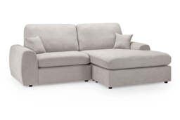Winnie Cinema Lounge Sofa And Footstool In Beige Boucle Fabric - thumbnail 2