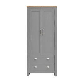 Lisbon 3 Piece Set 2 Door Wardrobe 2+2 Chest 2 Drw Bedside - thumbnail 6