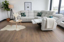 Owen Electric Recliner Sofa Beige Large Corner - thumbnail 3