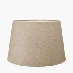Milos 35cm Natural Linen Tapered Lampshade - thumbnail 1