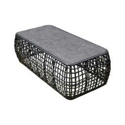 Bali Rattan Corner Sofa And Ceramic Coffee Table With Large And Small Stool - thumbnail 5
