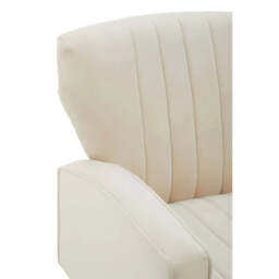 Hayley Natural Velvet Armchair - thumbnail 5