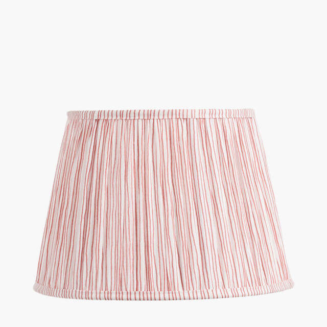 Thiago 30cm Cinnamon Stripe Mushroom Pleat Tapered Lampshade - image 1