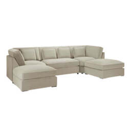 Belgravia Sofa Beige U Shape Corner Morgan - Malvern - Somerford - Calix - Euphoria - Plush Style - thumbnail 2