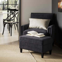 ATTICUS ANTHRACITE CHAIR - thumbnail 4