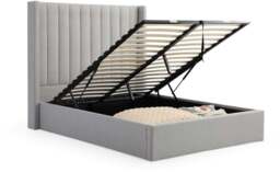 Neptune Grey Faux Wool Double Emerson Multi-Lift Ottoman Bed - thumbnail 5