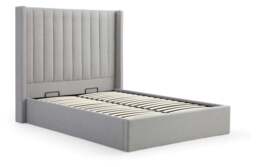 Neptune Grey Faux Wool Double Emerson Multi-Lift Ottoman Bed - thumbnail 2