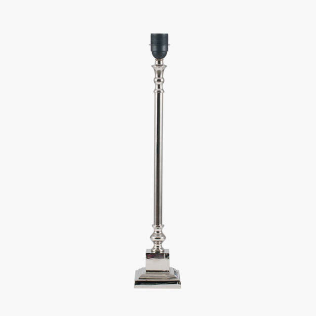 Claudius Nickel Metal Stick Table Lamp Base - image 1