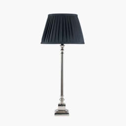 Claudius Nickel Metal Stick Table Lamp Base - thumbnail 3
