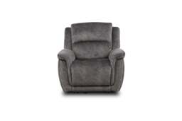 Majestic Grey Lay-Z-Boy Style Fabric Power Recliner Armchair - thumbnail 3