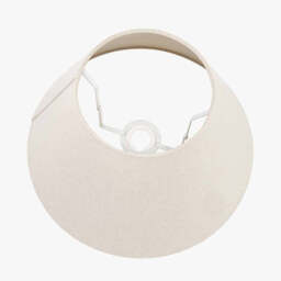 Seychelles 40cm Cream Slubby Cotton Empire Lampshade - thumbnail 3