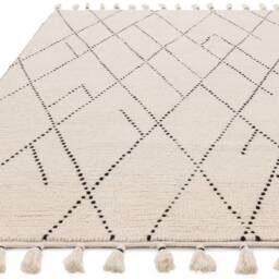 Nepal 200x290cm Cream/Black Linear Rug Rug - thumbnail 3