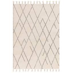 Nepal 200x290cm Cream/Black Linear Rug Rug - thumbnail 2