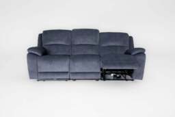 Bellagio Grey Lay-Z-Boy Style Fabric Power Recliner 3 Seater Sofa - Banks - Tampa - Santori - DFS - thumbnail 4