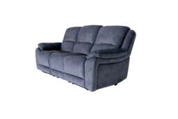 Bellagio Grey Lay-Z-Boy Style Fabric Power Recliner 3 Seater Sofa - Banks - Tampa - Santori - DFS - thumbnail 2