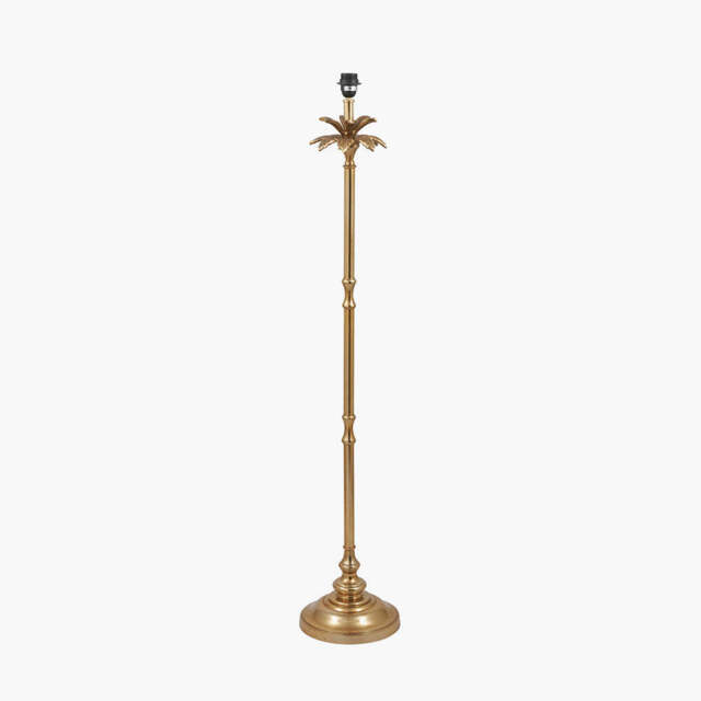 Trafalgar Gold Metal Palm Tree Floor Lamp Base - image 1