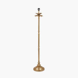 Trafalgar Gold Metal Palm Tree Floor Lamp Base - thumbnail 1