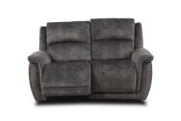 Majestic Grey Lay-Z-Boy Style Fabric Power Recliner 2 Seater Sofa - thumbnail 3
