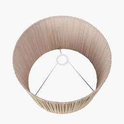 Vienna 30cm Taupe Chevron Mushroom Pleat Lampshade - thumbnail 3