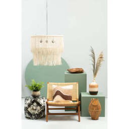 Lovina Teak Wood And Natural Rattan Lounge Chair - thumbnail 2