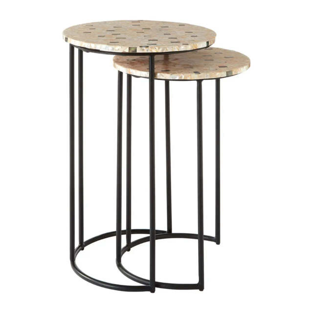 Halle Mother Of Pearl Side Tables - image 1