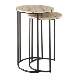 Halle Mother Of Pearl Side Tables - thumbnail 1