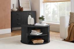Axel Round Fluted Coffee Table with Storage - thumbnail 6