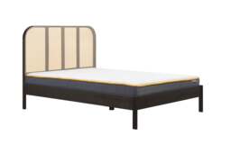 180cm Margot Rattan Bed Black - thumbnail 4
