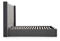 Athena Grey Velvet Super King Emerson Ottoman Bed - thumbnail 3