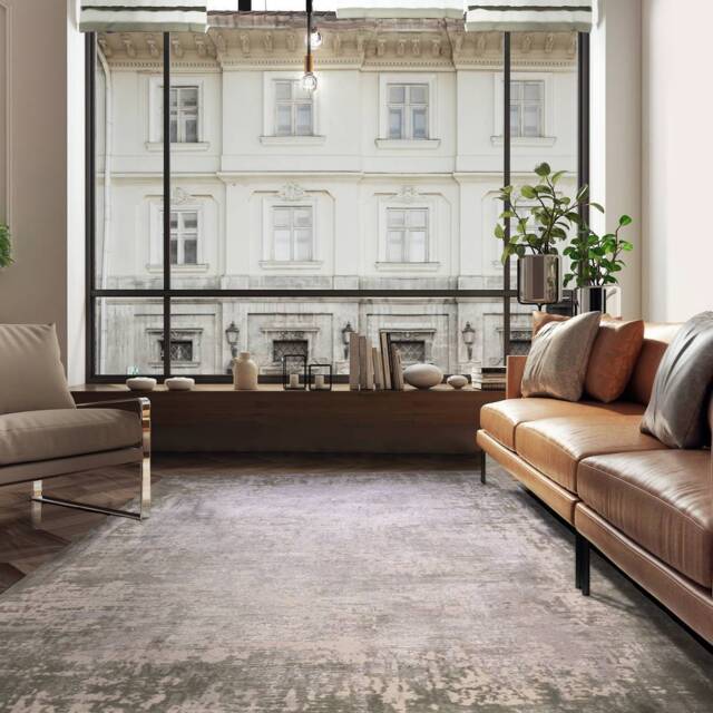 Kuza 160x230cm Border Green Rug - image 1