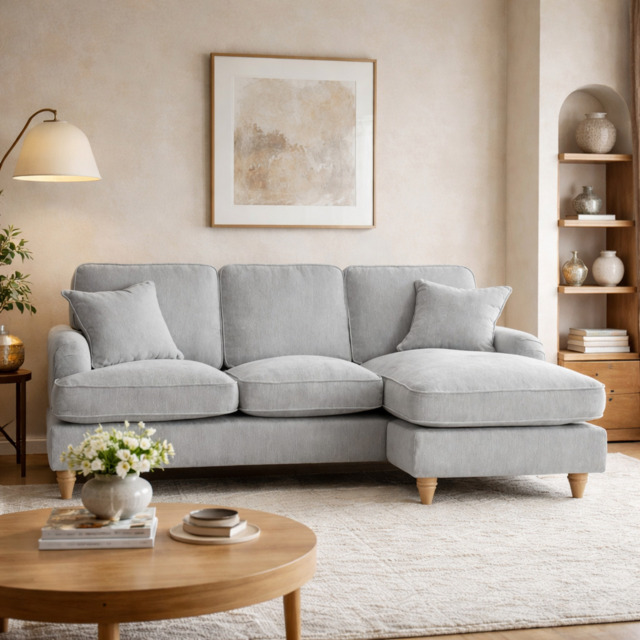 Right Hand Chaise Sofa Manhattan Ice The Great Sofa Company - Piper - Vienna - Arthur - Emeline - Swift - Morris - image 1