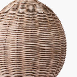 Raffles Large Rattan Cream Wash Table Lamp Base - thumbnail 4