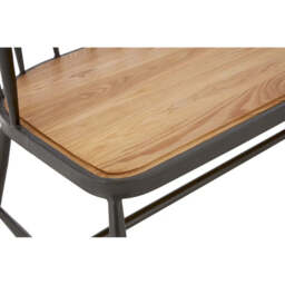 New Foundry Ash Wood And Metal Bench Chair - thumbnail 3