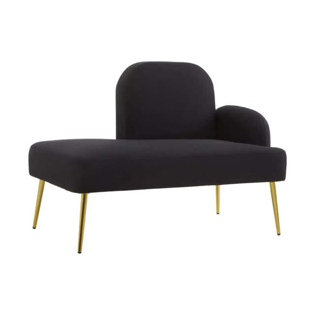 Heather Black Chaise Lounge - image 1