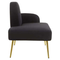 Heather Black Chaise Lounge - thumbnail 2