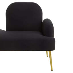 Heather Black Chaise Lounge - thumbnail 6