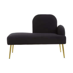 Heather Black Chaise Lounge - thumbnail 4
