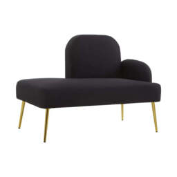 Heather Black Chaise Lounge - thumbnail 1