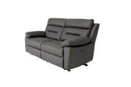 Lucca Inc Lay-Z-Boy Style Fabric Power Recliner 3 Seater Sofa - thumbnail 2